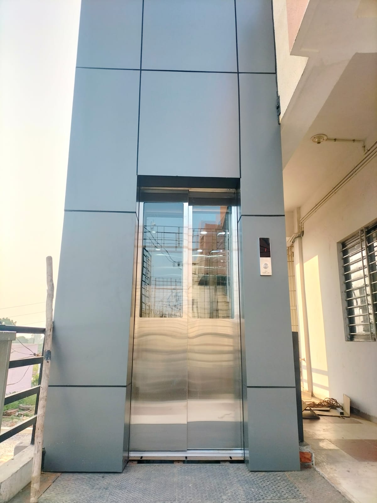 ULTRA LIFT Mild Steel Telescopic Elevator Door at Rs 12500 in Ahmedabad